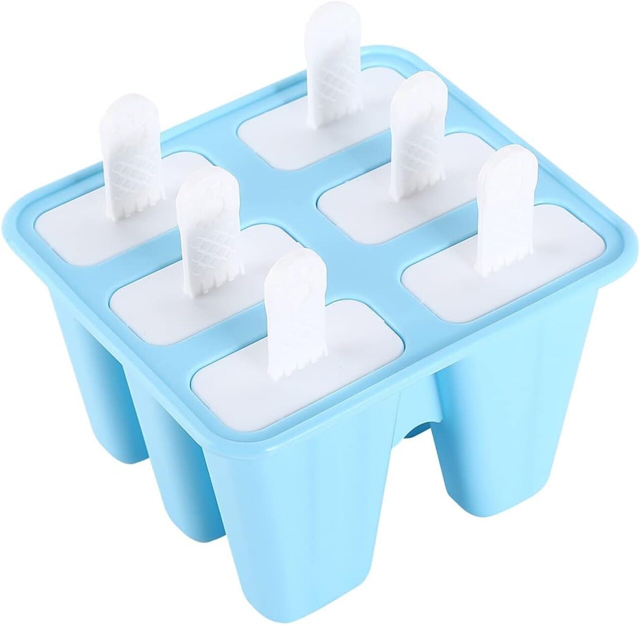 Popsicle Molds Silicone Ice Pop Mold for 6 Pieces, BPA Free, Homemade Frozen Dessert